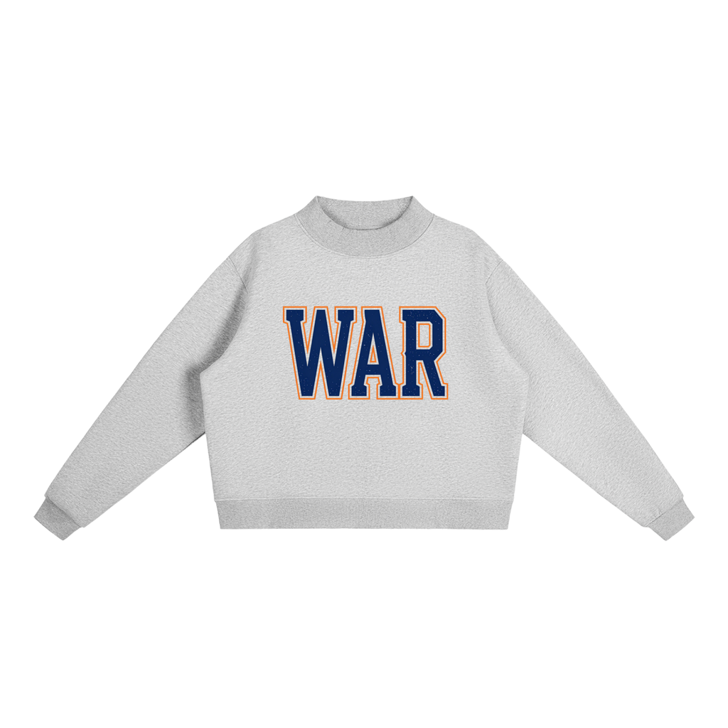 War Eagle Auburn University themed Essential Fleece Mock-Neck Crew Sweatshirt - Print Ready Design Co.