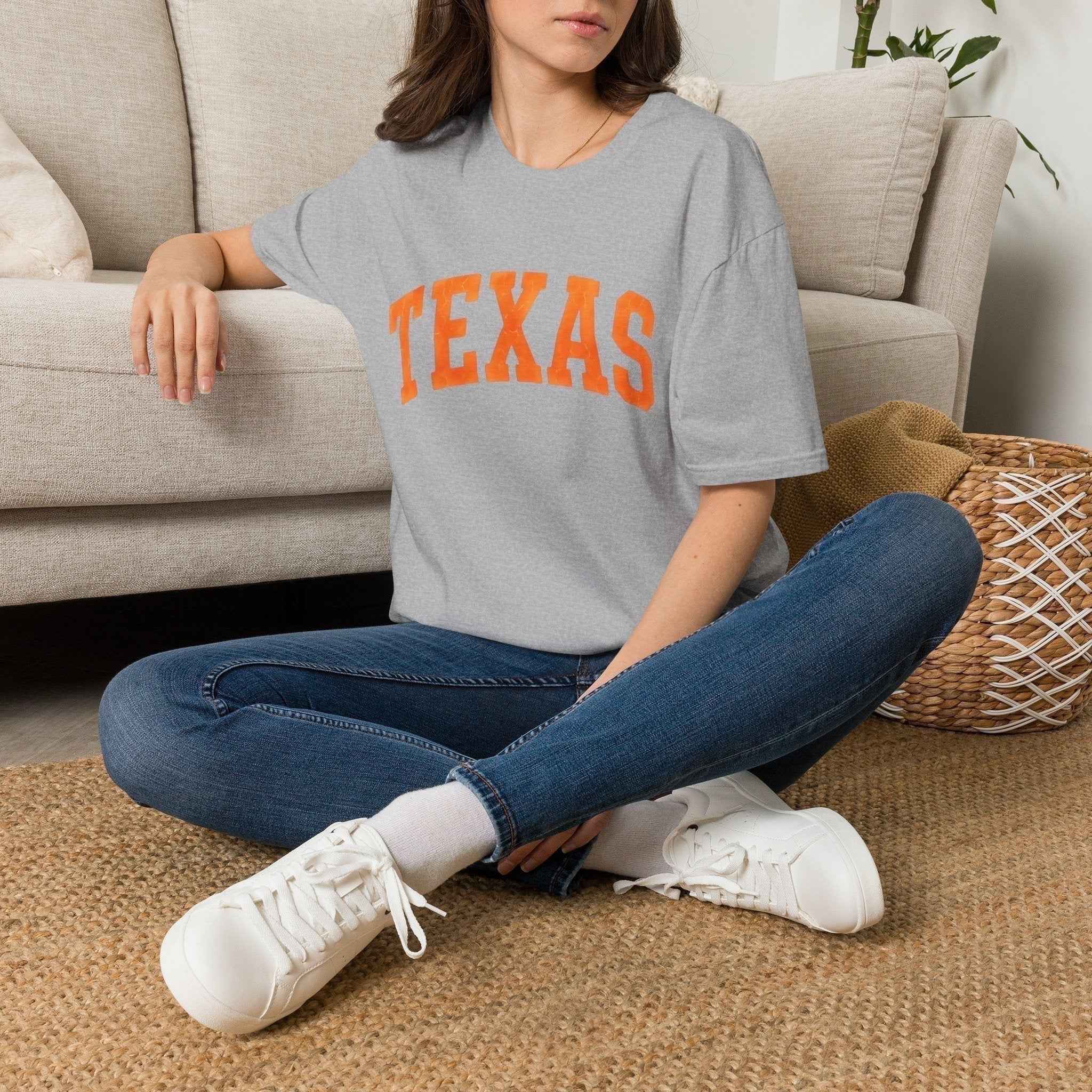 Texas Varsity Shirt Distressed College Town Tee
 Softstyle T-Shirt