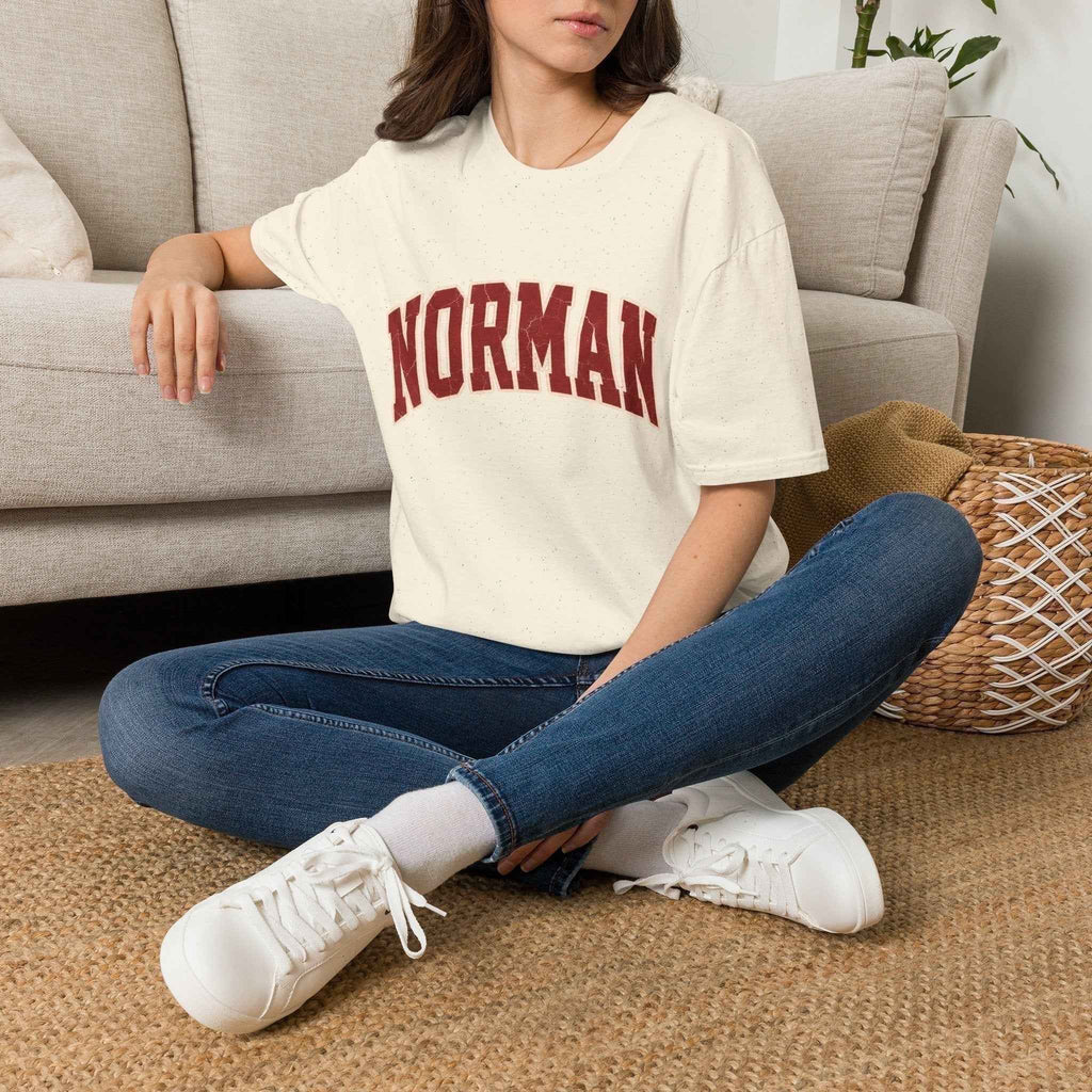 Norman Distressed College Town Tee Softstyle T-Shirt