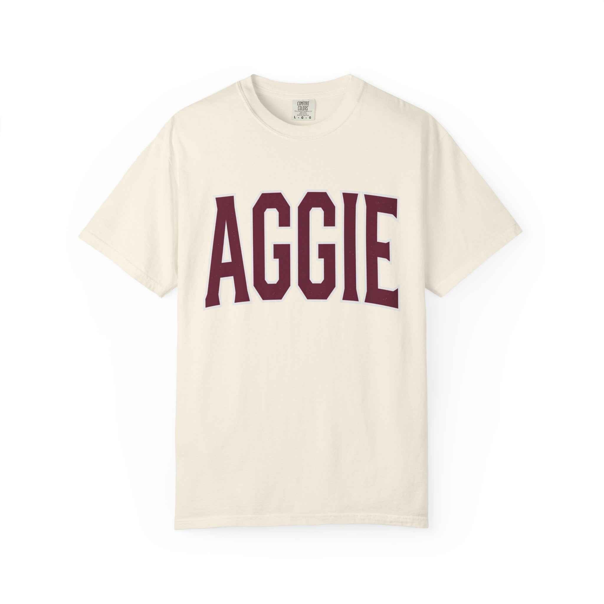 Aggie Collegiate T-Shirt — Classic Maroon School Spirit Tee