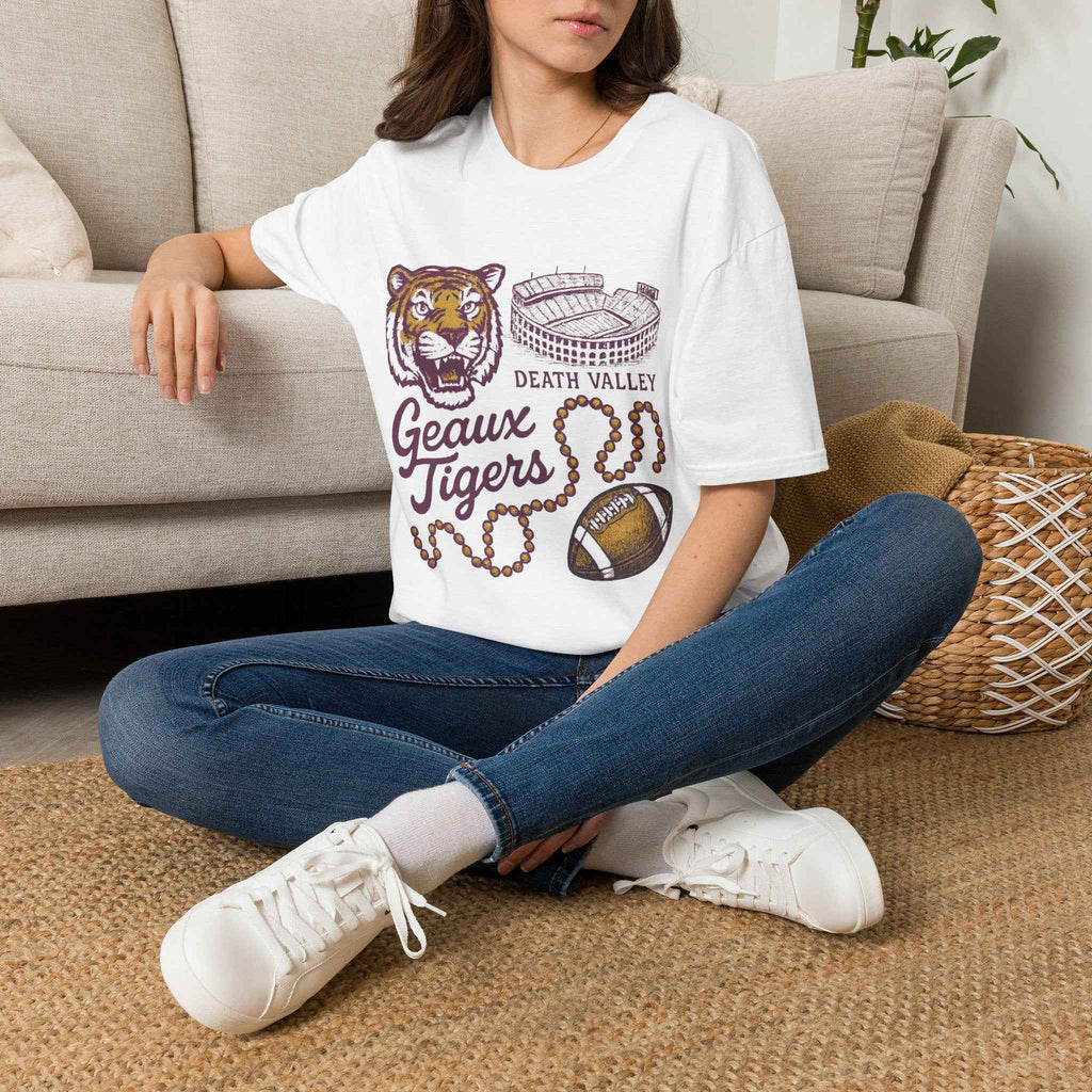 Death Valley 'Geaux Tigers' Vintage LSU Football T-Shirt