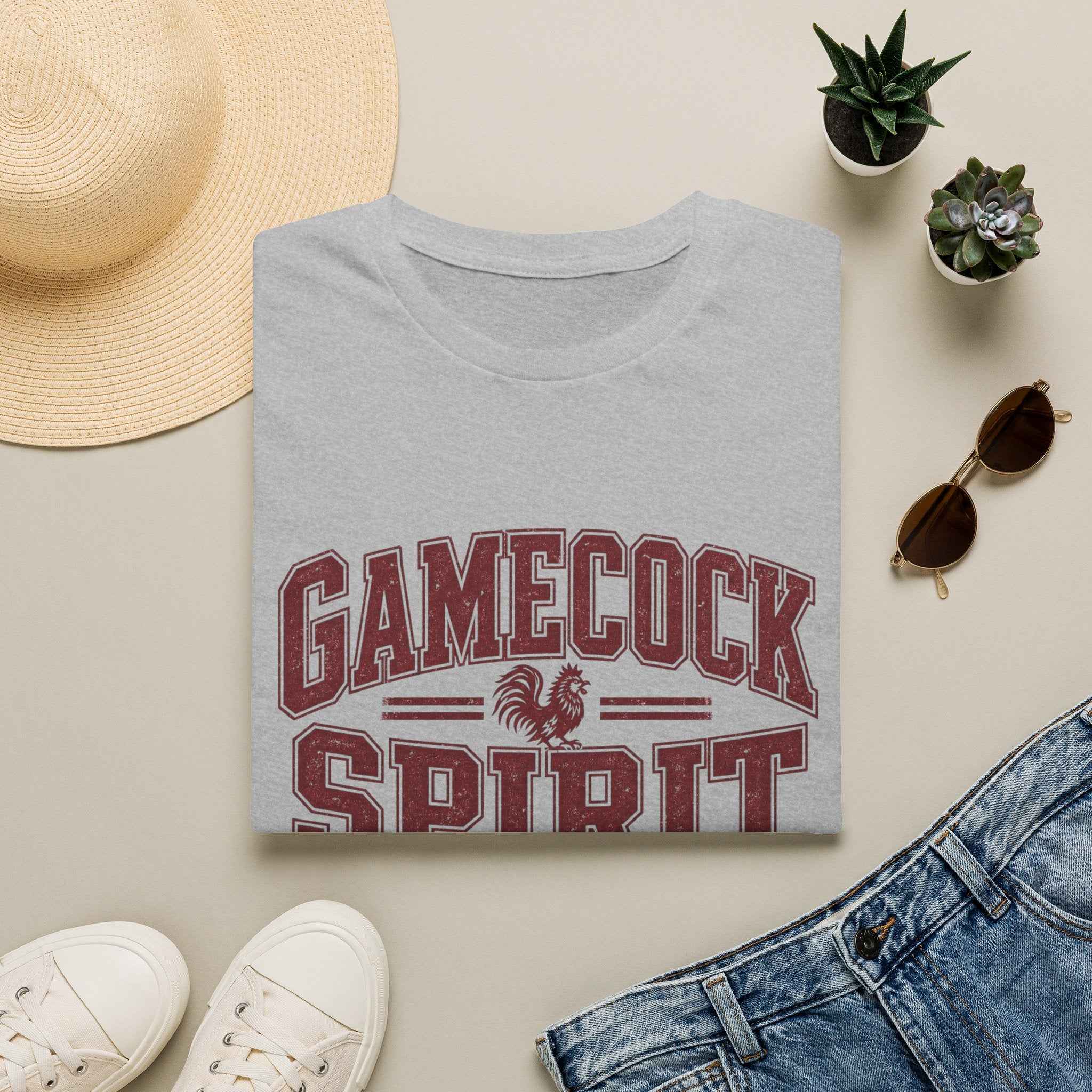 Gamecock Spirit T-Shirt — Retro College Mascot Tee
