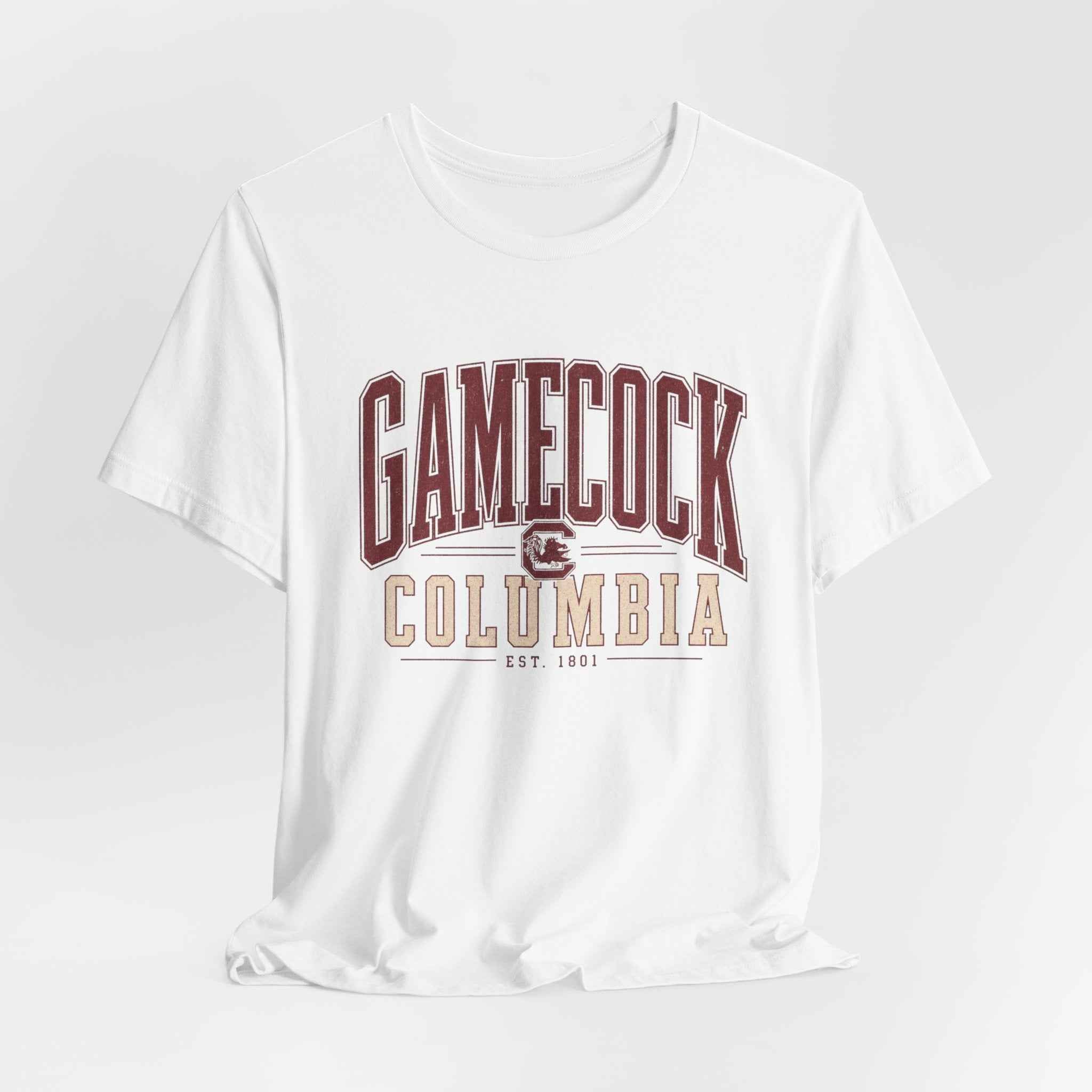 Gamecock Columbia T-Shirt - Vintage Collegiate Football Tee