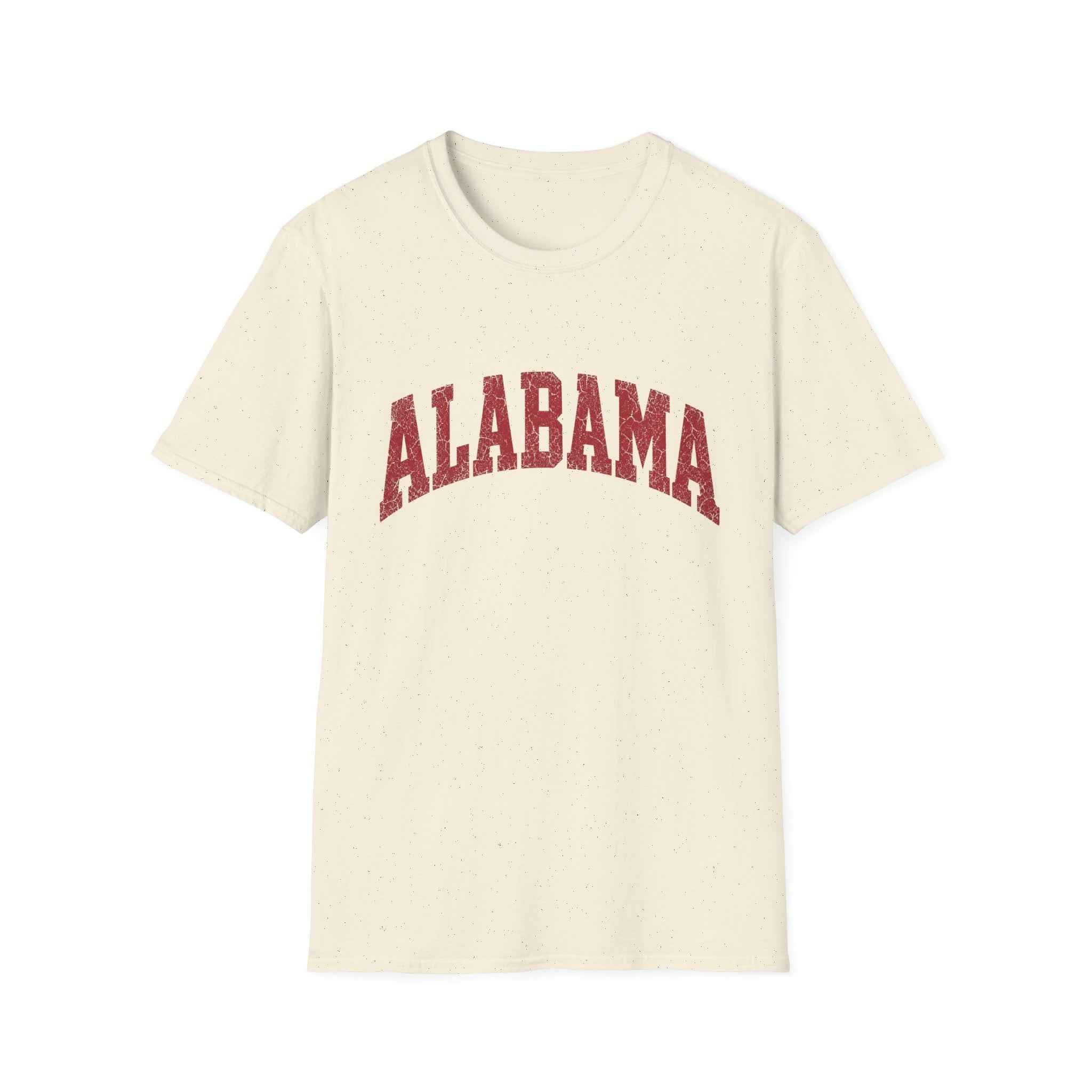 Alabama Vintage Varsity Graphic Tee | Unisex Oversized College Style Shirt