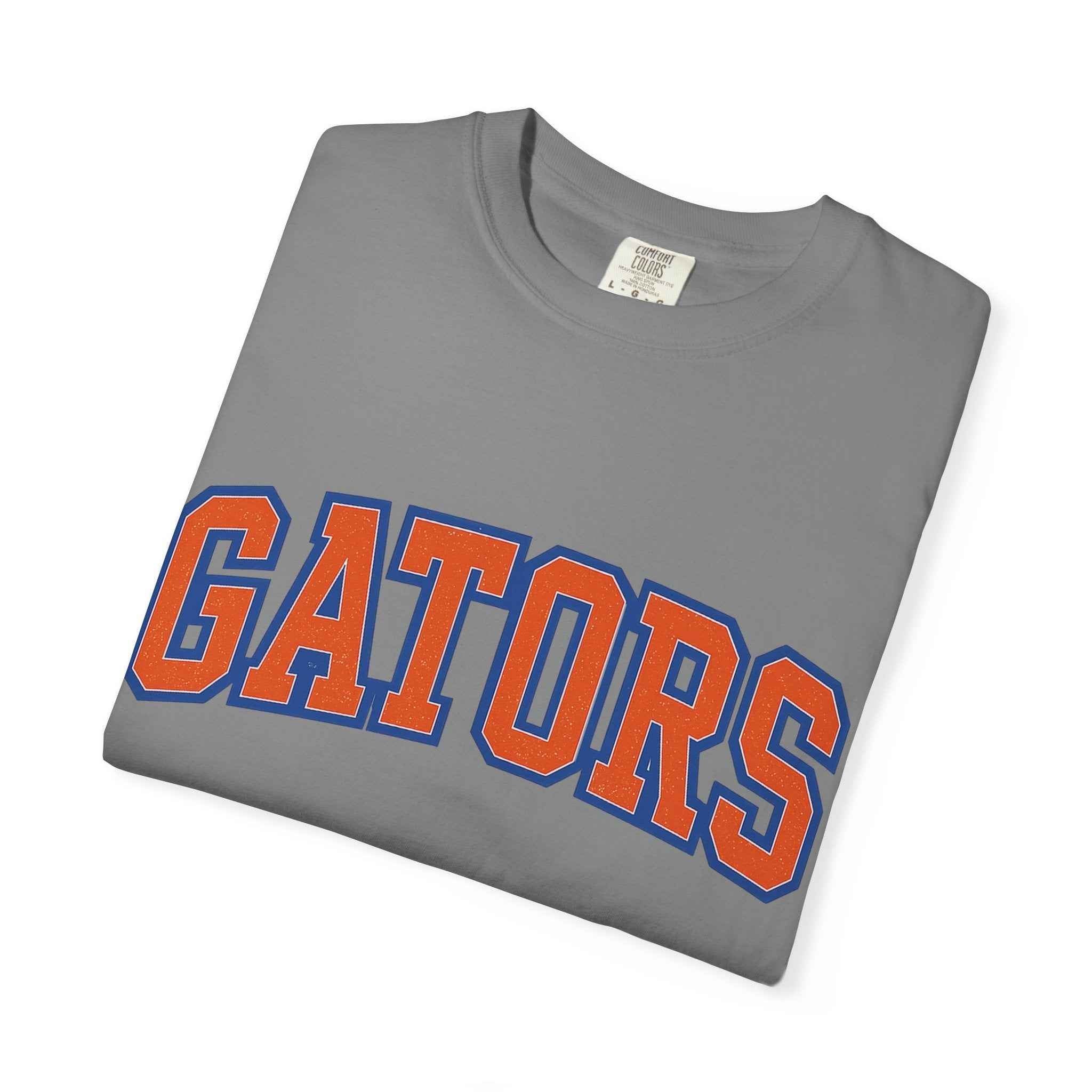 Gators Vintage Collegiate Tee — Orange & Blue School Spirit T-Shirt