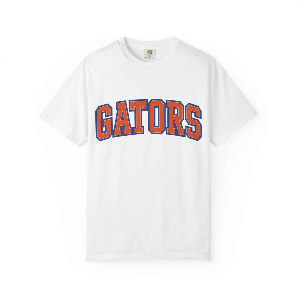Gators Vintage Collegiate Tee — Orange & Blue School Spirit T-Shirt