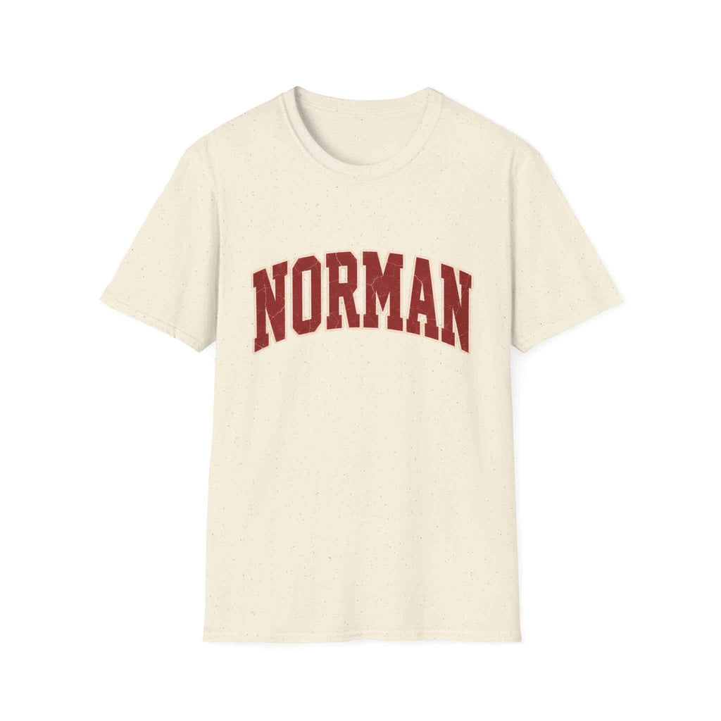 Norman Distressed College Town Tee Softstyle T-Shirt