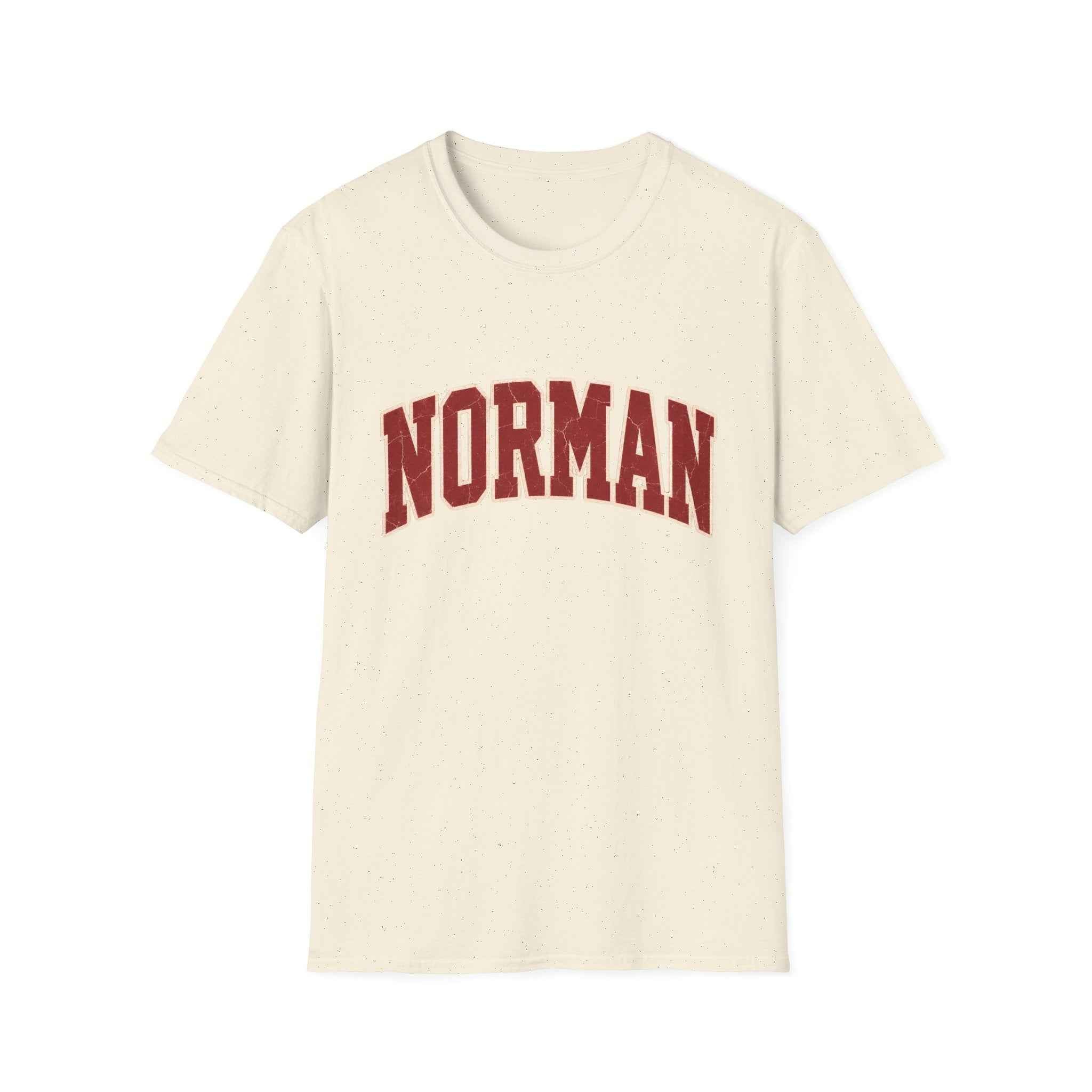 Norman Distressed College Town Tee Softstyle T-Shirt