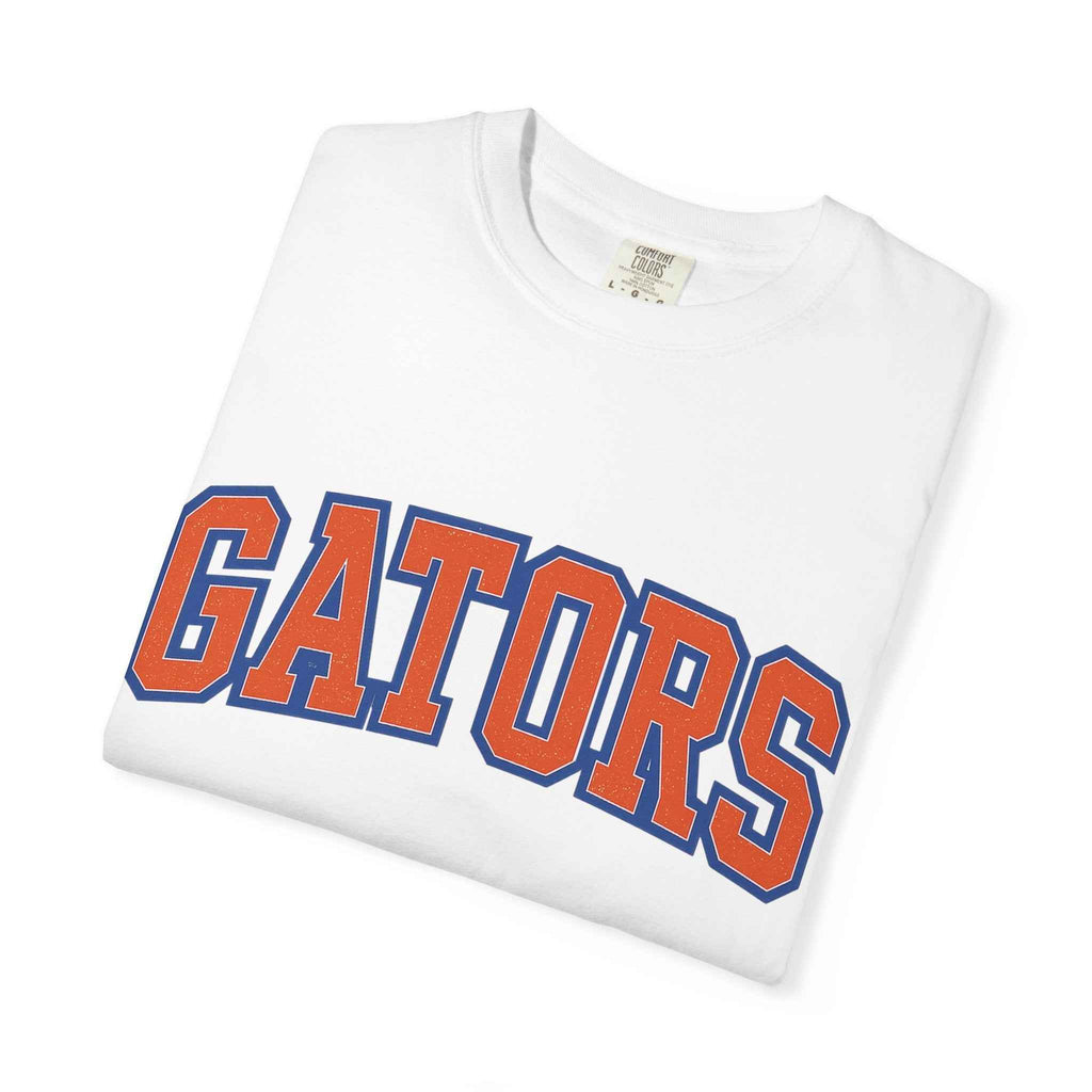 Gators Vintage Collegiate Tee — Orange & Blue School Spirit T-Shirt