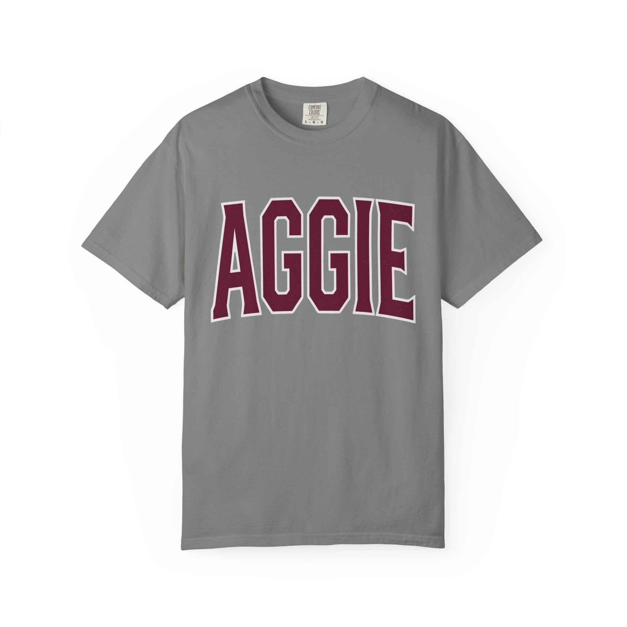 Aggie Collegiate T-Shirt — Classic Maroon School Spirit Tee