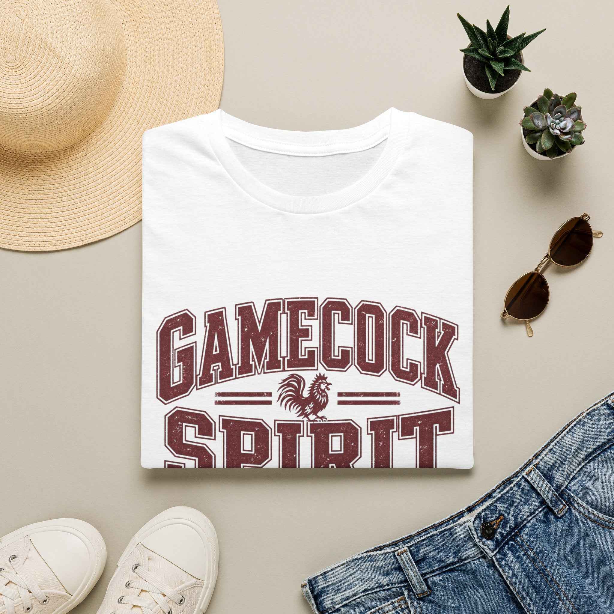 Gamecock Spirit T-Shirt — Retro College Mascot Tee