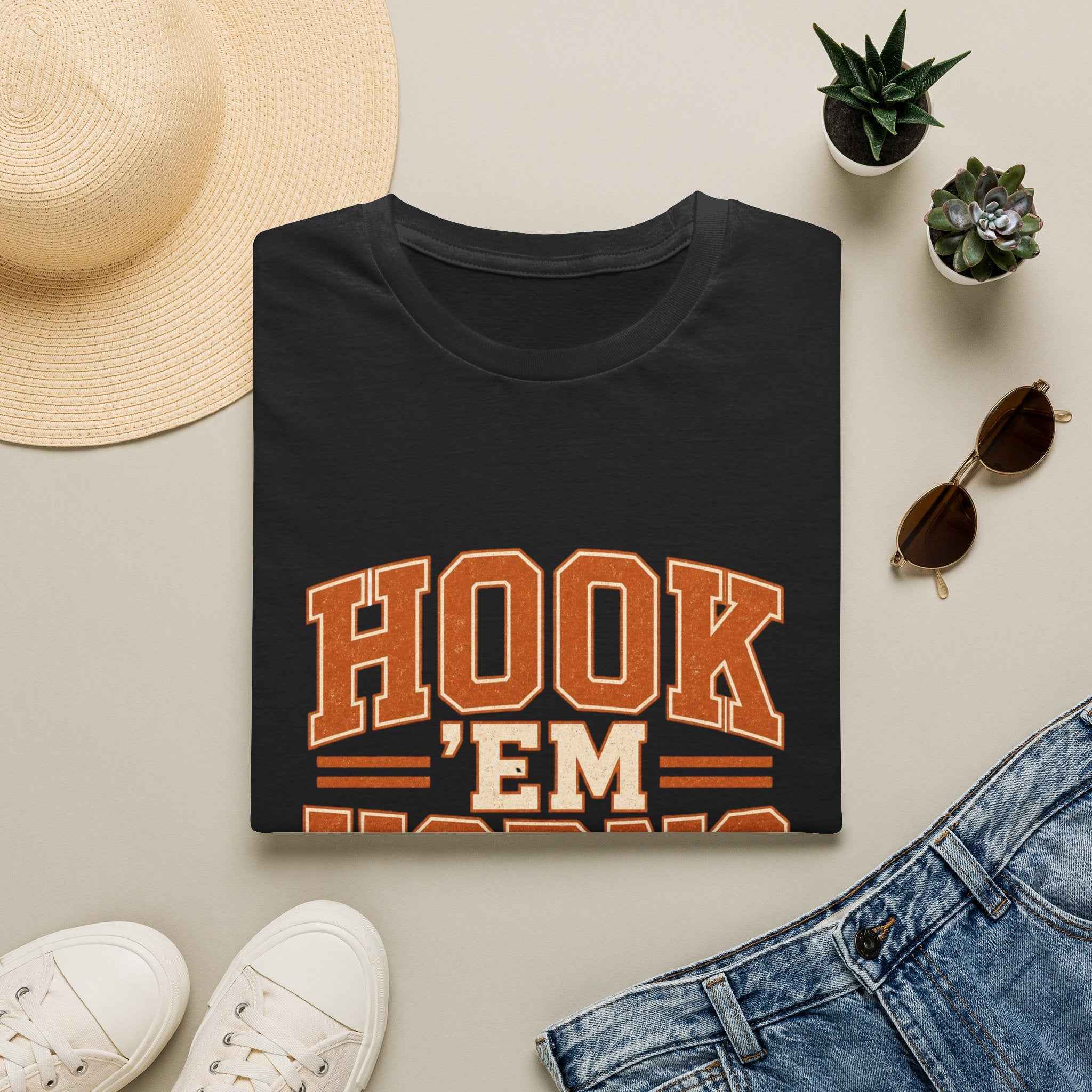 Hook 'Em Horns Longhorns T-Shirt — College Football Texas Spirit Tee