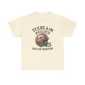 Texas A&M Aggies "Built on Tradition" T-Shirt — Vintage Football Game Day Tee