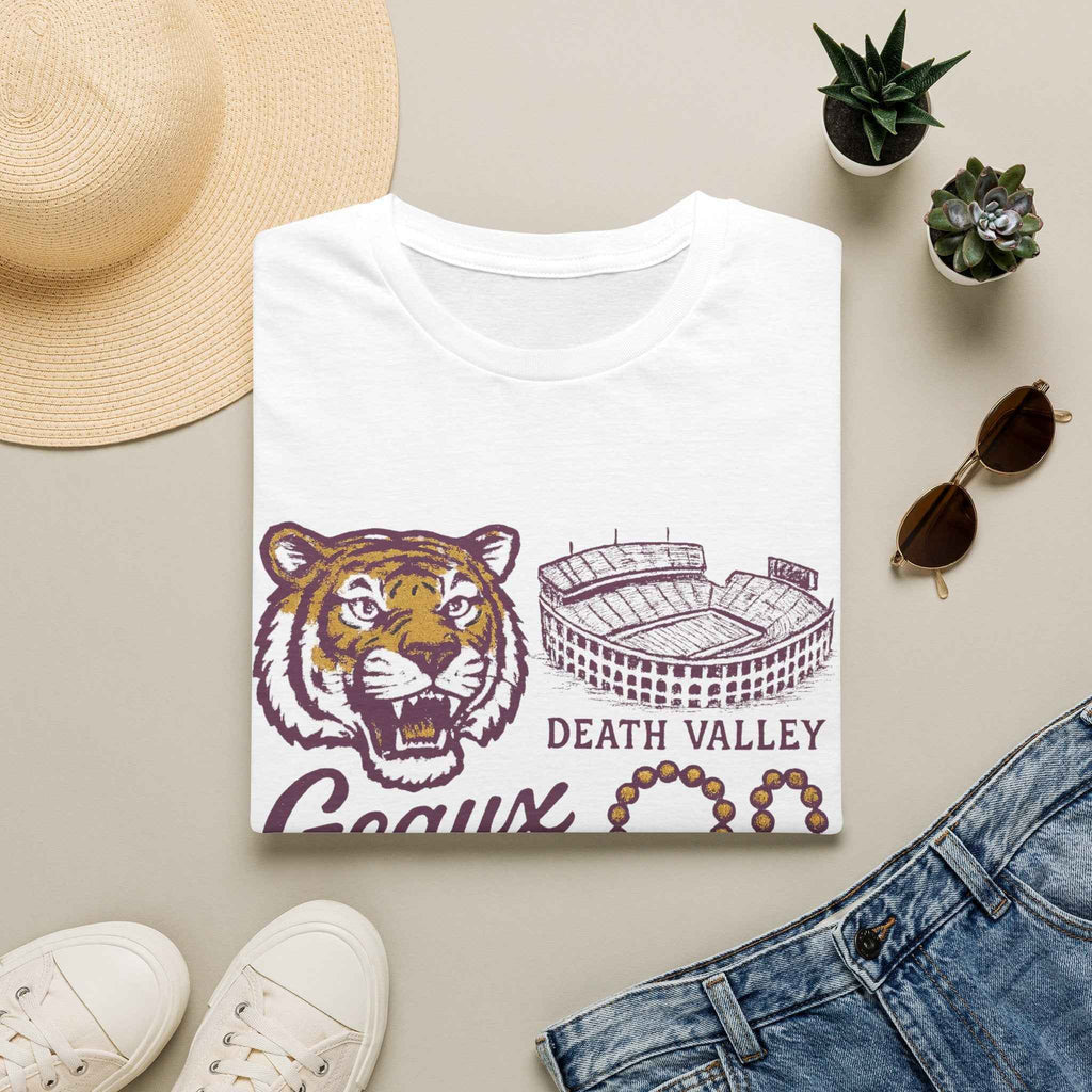 Death Valley 'Geaux Tigers' Vintage LSU Football T-Shirt