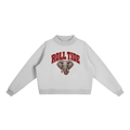 Roll Tide Sweatshirt – Alabama Crimson Tide Elephant Crewneck | Vintage Collegiate UA Apparel | Game Day Outfit | Bama Football Spirit Wear Fleece Mock-Neck Crew Sweatshirt - Print Ready Design Co.