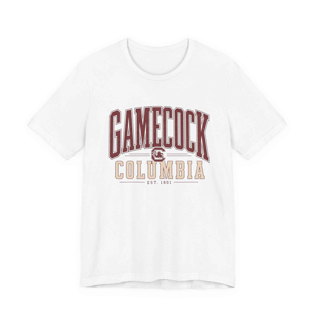 Gamecock Columbia T-Shirt - Vintage Collegiate Football Tee