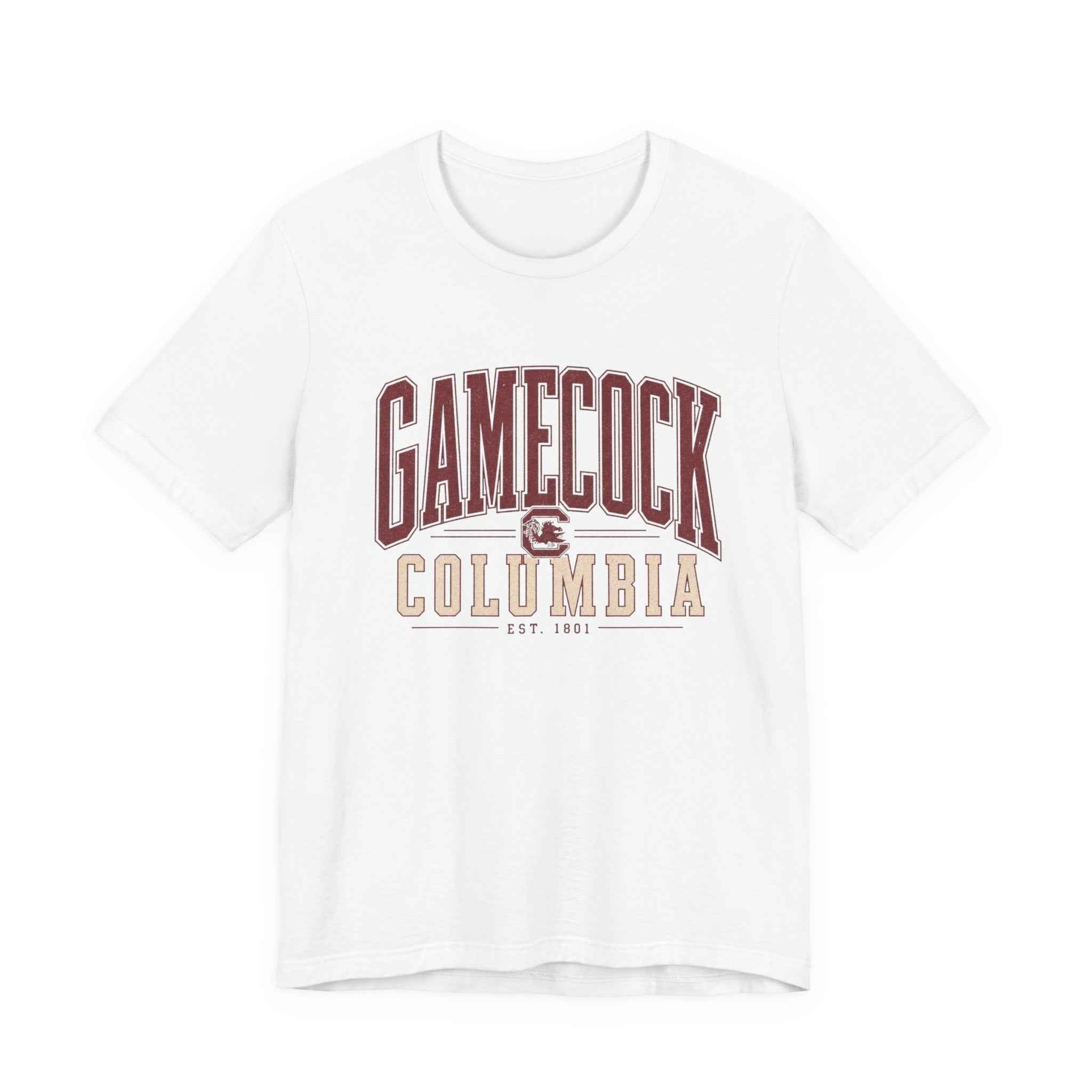 Gamecock Columbia T-Shirt - Vintage Collegiate Football Tee