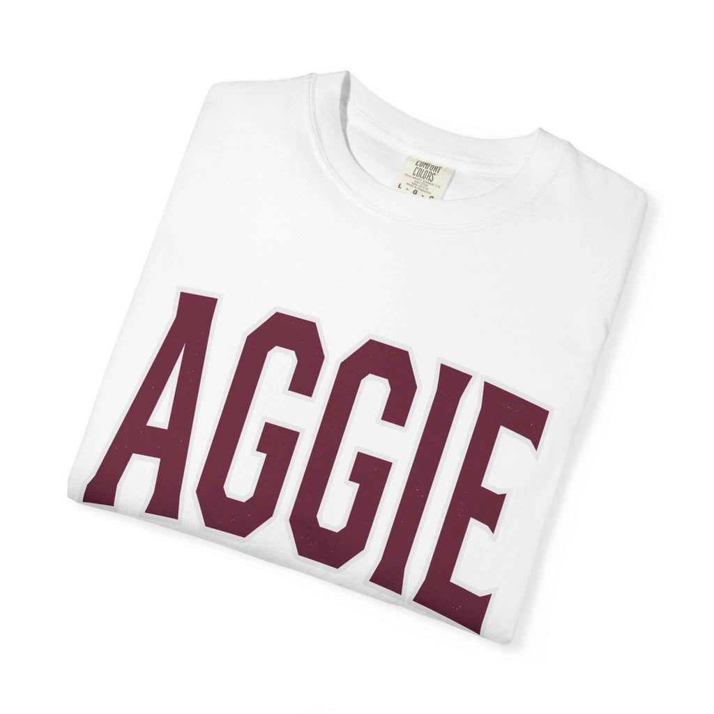 Aggie Collegiate T-Shirt — Classic Maroon School Spirit Tee