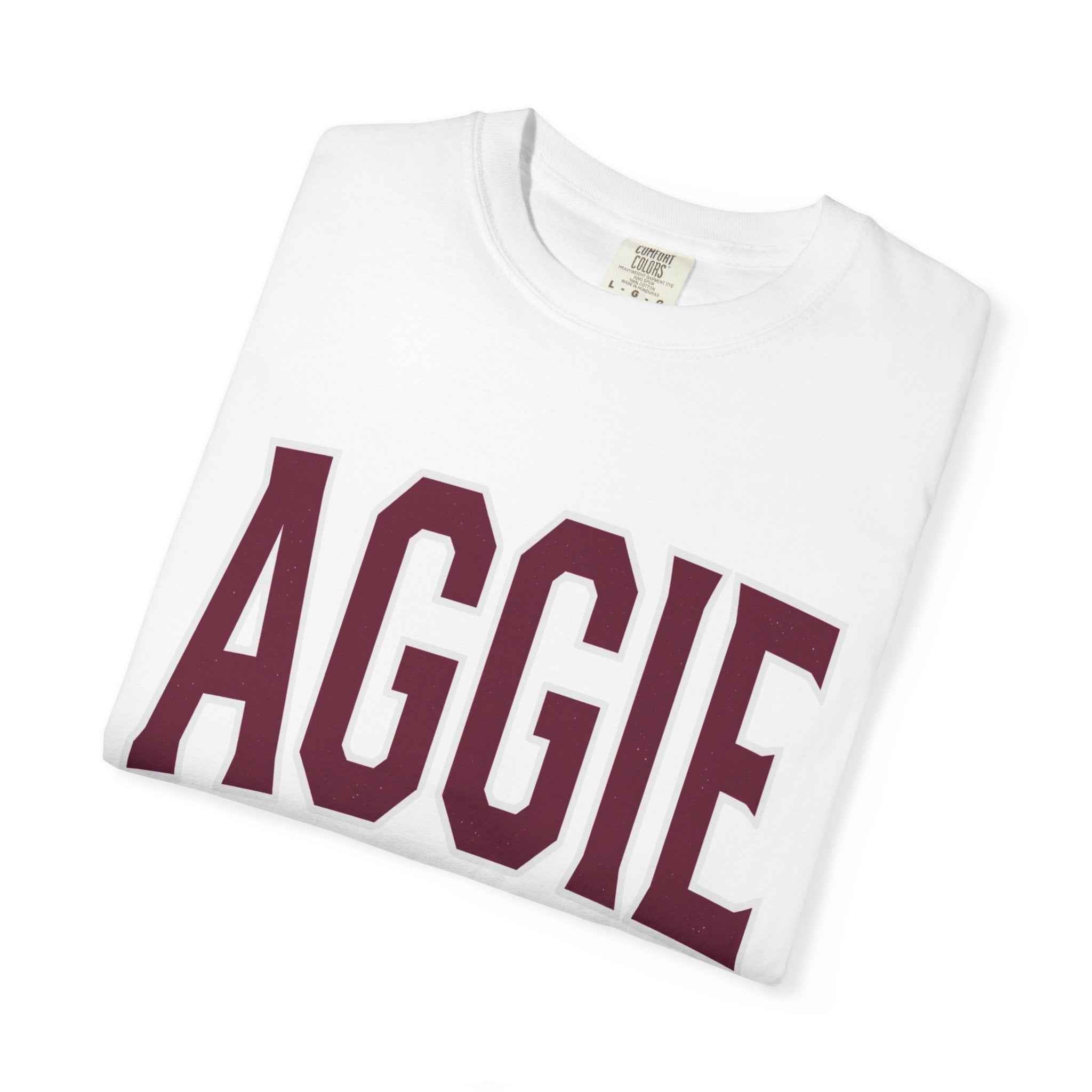 Aggie Collegiate T-Shirt — Classic Maroon School Spirit Tee
