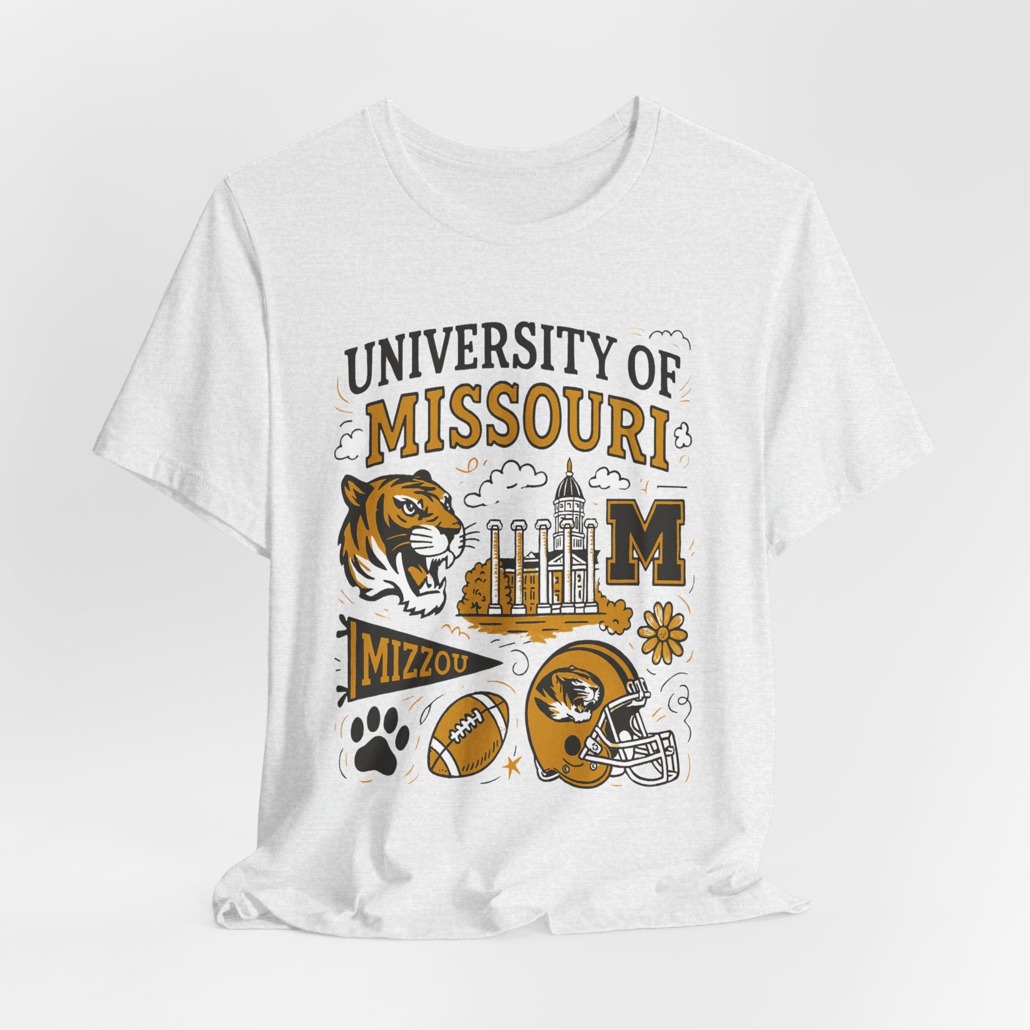 Mizzou Collage Football Tee — University of Missouri Game Day Shirt