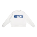 Kentucky Varsity Shirt • Distressed Retro College Essential Fleece Mock-Neck Crew Sweatshirt - Print Ready Design Co.
