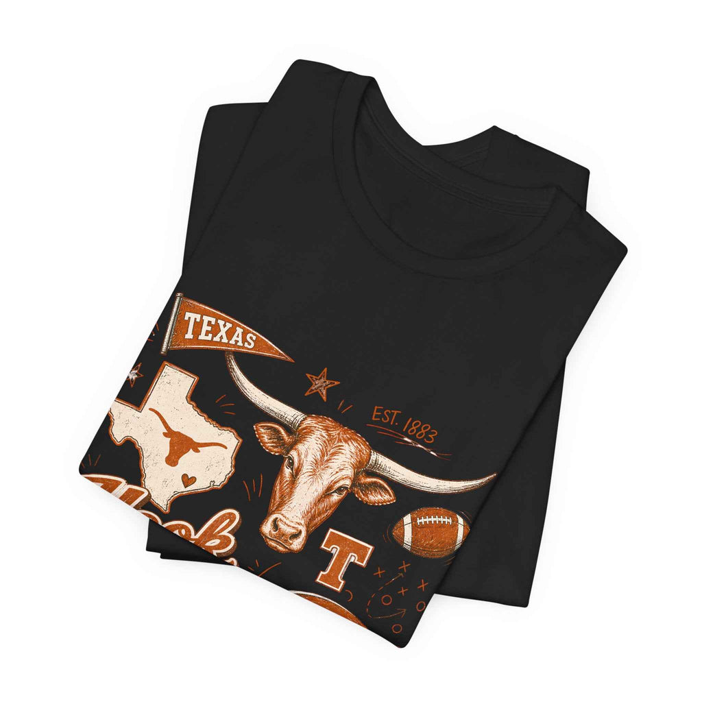Vintage Texas Longhorns Game Day T-Shirt | Hook 'Em Horns Retro College Football Tee