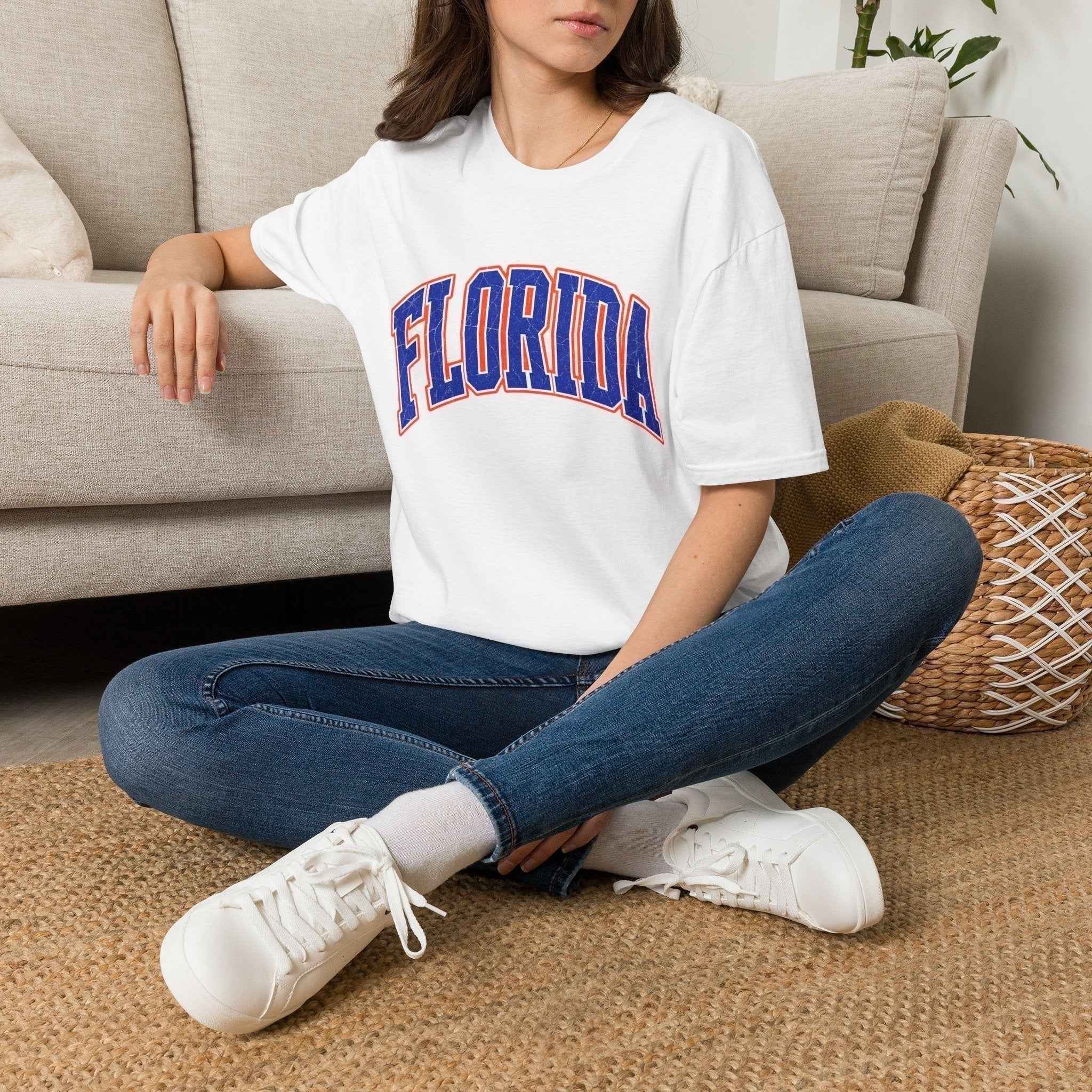 Florida Varsity Shirt • Distressed Vintage College Softstyle T-Shirt