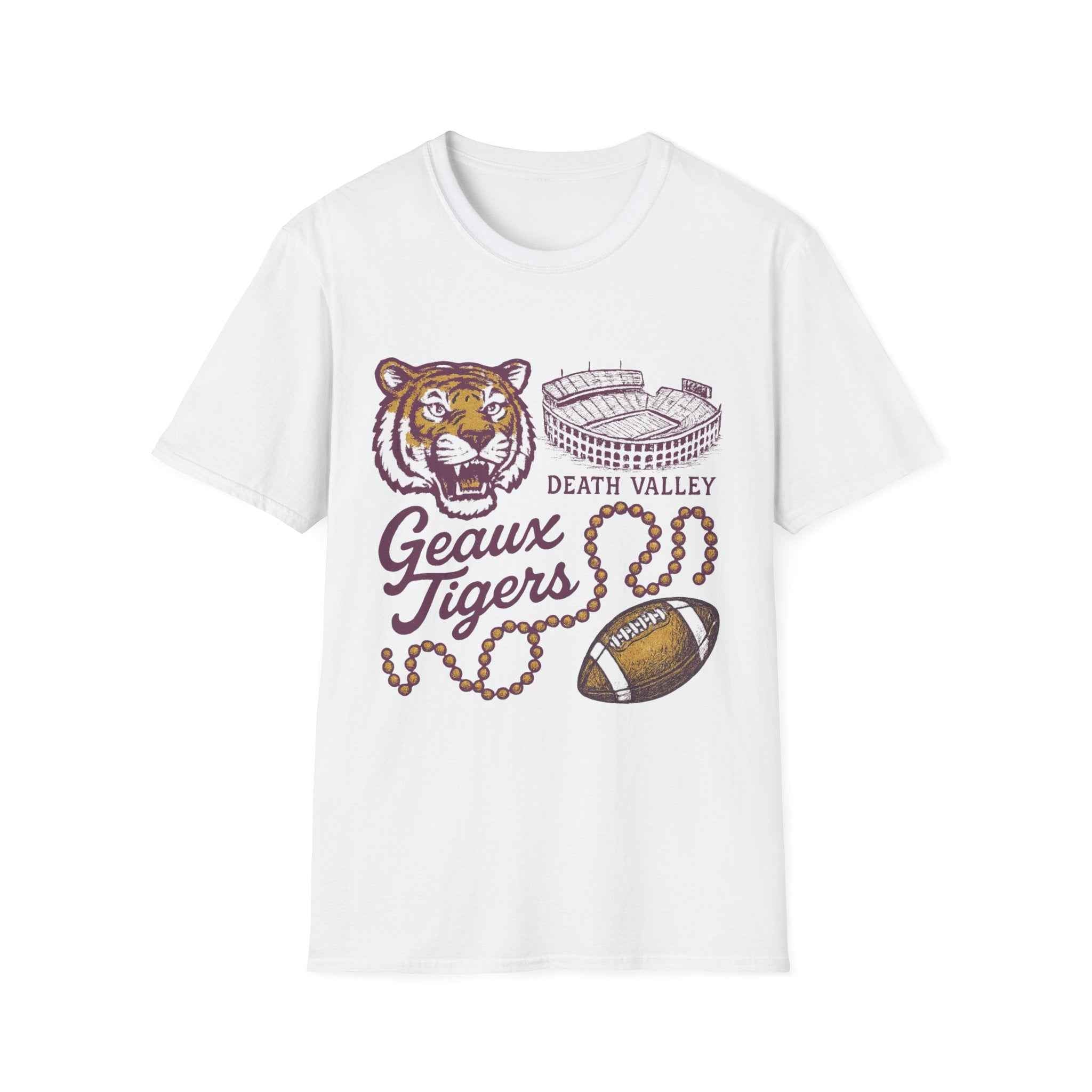 Death Valley 'Geaux Tigers' Vintage LSU Football T-Shirt