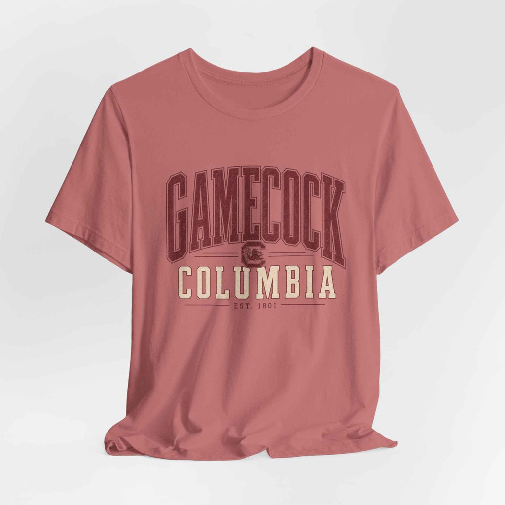Gamecock Columbia T-Shirt - Vintage Collegiate Football Tee