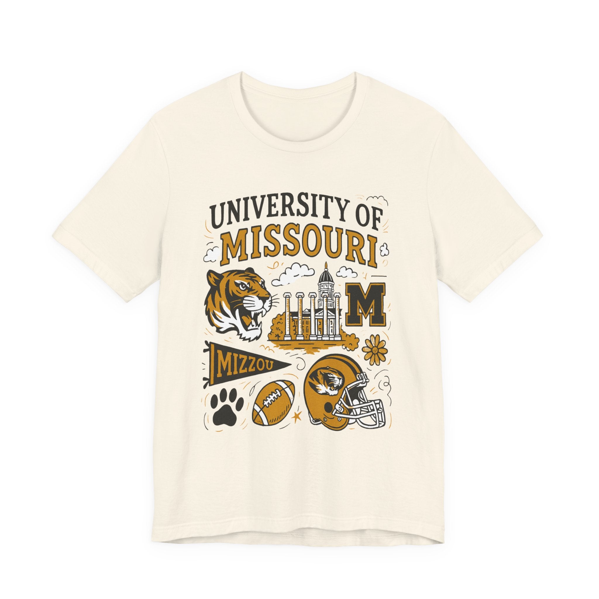 Mizzou Collage Football Tee — University of Missouri Game Day Shirt