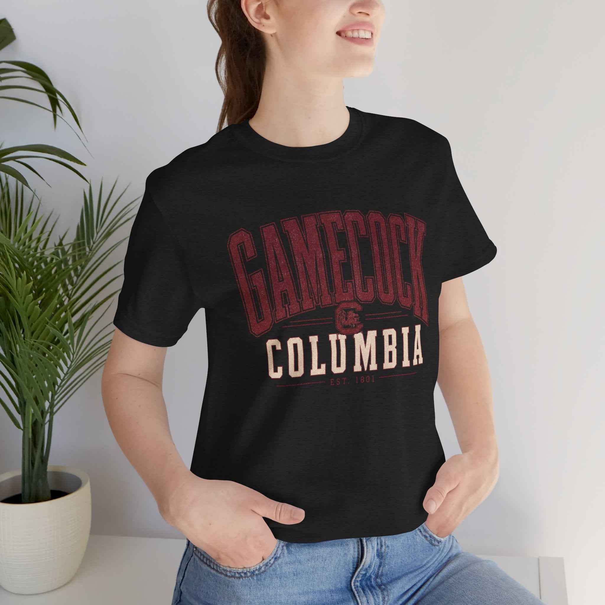 Gamecock Columbia T-Shirt - Vintage Collegiate Football Tee