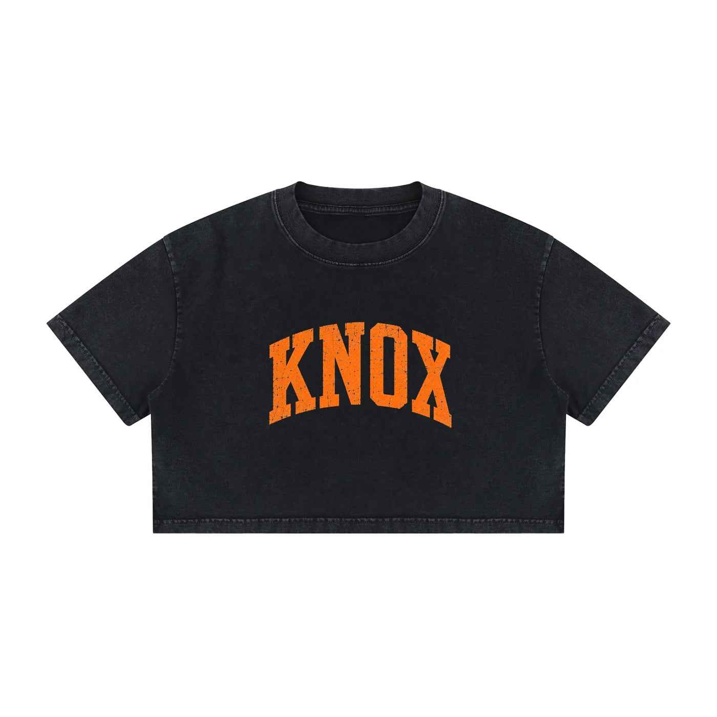 Knoxville Tennessee Women's Mineral Wash Cotton Crop T-Shirt