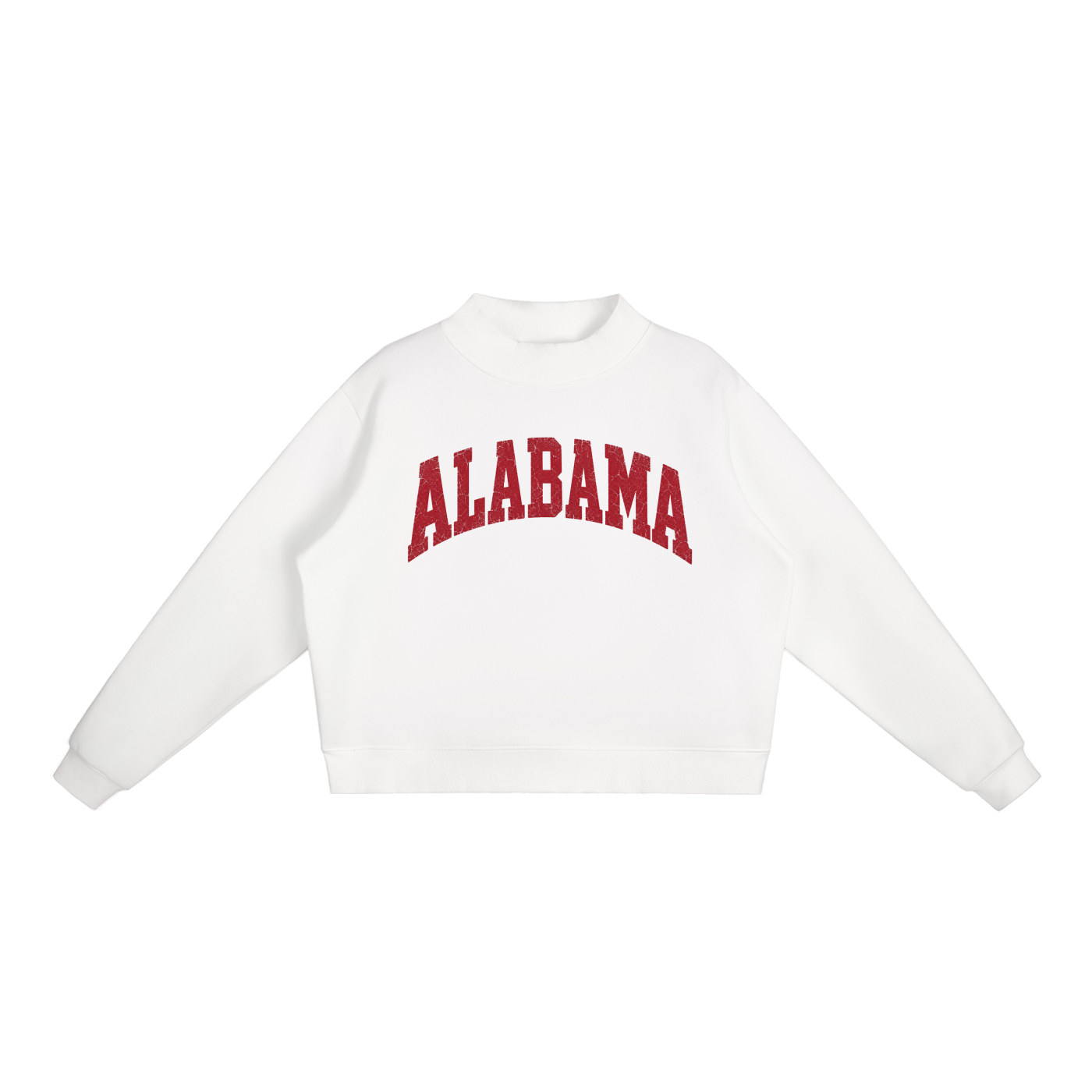 Alabama Essential Fleece Mock-Neck Crew Sweatshirt - Print Ready Design Co.
