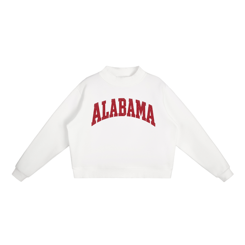 Alabama Essential Fleece Mock-Neck Crew Sweatshirt - Print Ready Design Co.