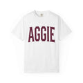 Aggie Collegiate T-Shirt — Classic Maroon School Spirit Tee