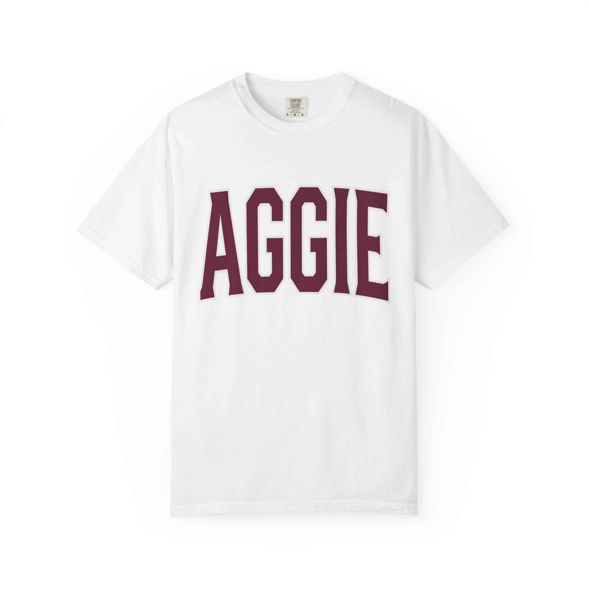 Aggie Collegiate T-Shirt — Classic Maroon School Spirit Tee