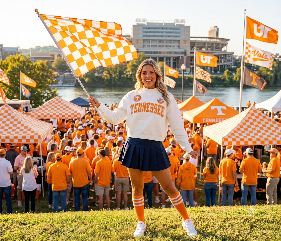 Tennessee Gameday Essential Fleece Mock-Neck Crew Sweatshirt